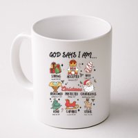 God Says I Am Christmas Bible Verse Turkey God Jesus Coffee Mug