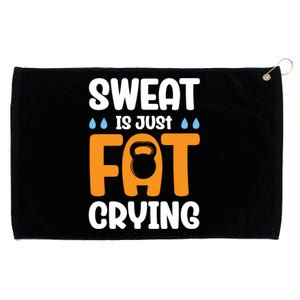 Gym Sweat Is Just Fat Crying Workout Cute Gift Grommeted Golf Towel