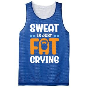 Gym Sweat Is Just Fat Crying Workout Cute Gift Mesh Reversible Basketball Jersey Tank