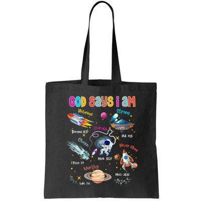 God Says I Am Cute Christian Outer Space Bag