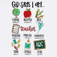 God Says I Am Teacher 11oz C Handle Ceramic Mug