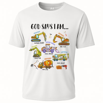 God Says I Am Cute Construction Christian Performance Shirt