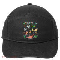 God Says I Am Dinosaur 7-Panel Snapback Hat