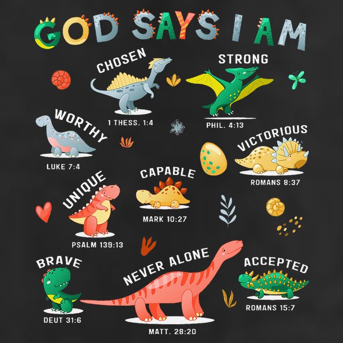 God Says I Am Dinosaur 25L Jumbo Tote