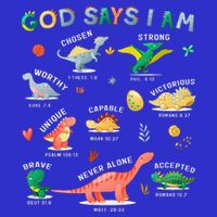 God Says I Am Dinosaur Zip Tote Bag