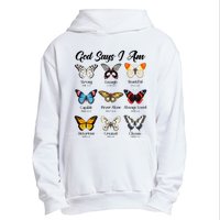 God Says I Am Butterfly Christian Jesus Lover Religious Urban Pullover Hoodie