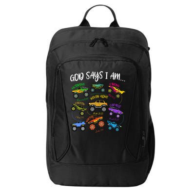 God Says I-Am Christian Easter Truck Religious  City Backpack