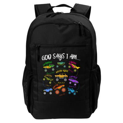 God Says I-Am Christian Easter Truck Religious  Backpack