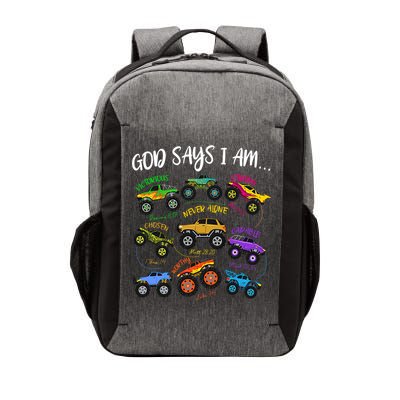 God Says I-Am Christian Easter Truck Religious  Vector Backpack