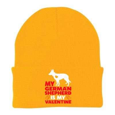 Ger Shepherd Is My Valentine Ger Shepherd Valentine's Gift Knit Cap Winter Beanie