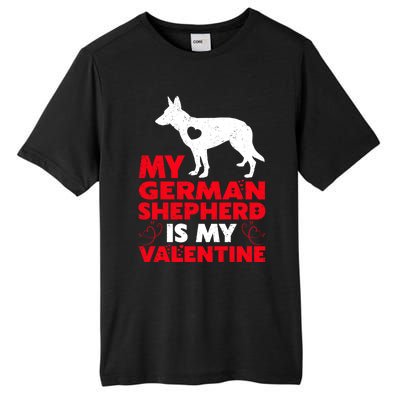 Ger Shepherd Is My Valentine Ger Shepherd Valentine's Gift Tall Fusion ChromaSoft Performance T-Shirt