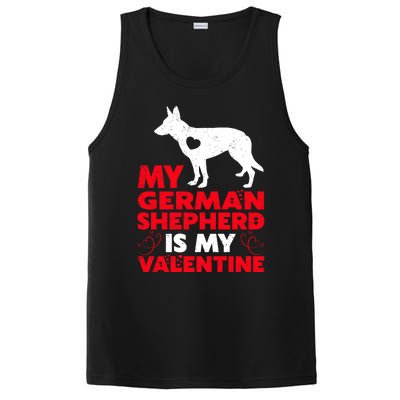 Ger Shepherd Is My Valentine Ger Shepherd Valentine's Gift PosiCharge Competitor Tank