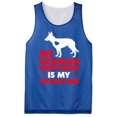 Ger Shepherd Is My Valentine Ger Shepherd Valentine's Gift Mesh Reversible Basketball Jersey Tank