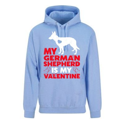 Ger Shepherd Is My Valentine Ger Shepherd Valentine's Gift Unisex Surf Hoodie