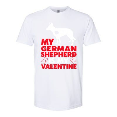 Ger Shepherd Is My Valentine Ger Shepherd Valentine's Gift Softstyle CVC T-Shirt