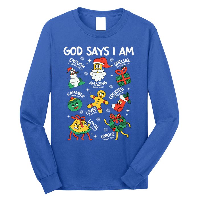 God Says I Am Christmas Lover   Christian Long Sleeve Shirt