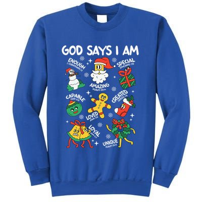 God Says I Am Christmas Lover   Christian Sweatshirt