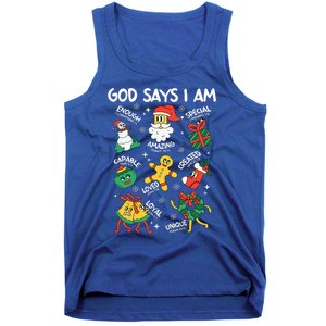 God Says I Am Christmas Lover   Christian Tank Top