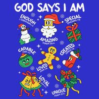 God Says I Am Christmas Lover   Christian Kids T-Shirt