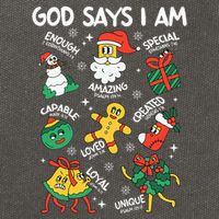 God Says I Am Christmas Lover   Christian Cotton Canvas Backpack