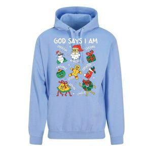 God Says I Am Christmas Lover   Christian Unisex Surf Hoodie