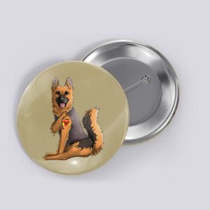 German Shepherd I Love Mom Tattoo Dog Mothers Day Button