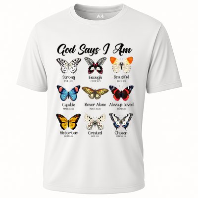 God Says I Am Butterfly Christian Jesus Lover Religious Performance Shirt