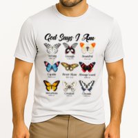 God Says I Am Butterfly Christian Jesus Lover Religious Cooling Performance Crew T-Shirt