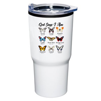 God Says I Am Butterfly Christian Jesus Lover Religious Tumbler