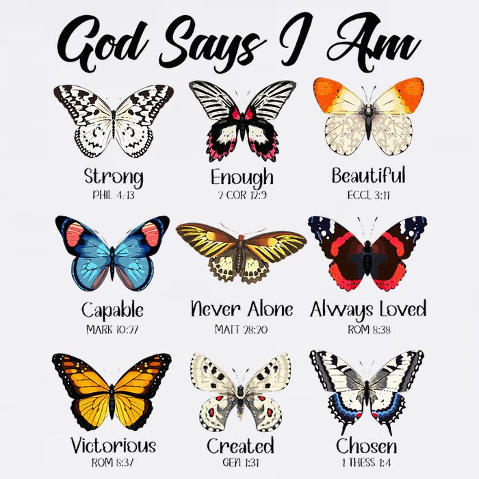 God Says I Am Butterfly Christian Jesus Lover Religious Wool Snapback Cap