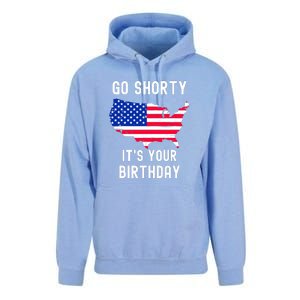 Go Shorty Its Your Birthday Stars And Stripes Sarcastic Gift Unisex Surf Hoodie