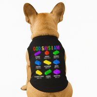 God Says I Am Building Brick Builder Block Christian Doggie Tank