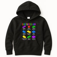 God Says I Am Building Brick Builder Block Christian Kids Hoodie