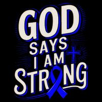 God Says IM Strong Survivor Juvenile Arthritis Awareness Sustainable Bucket Hat