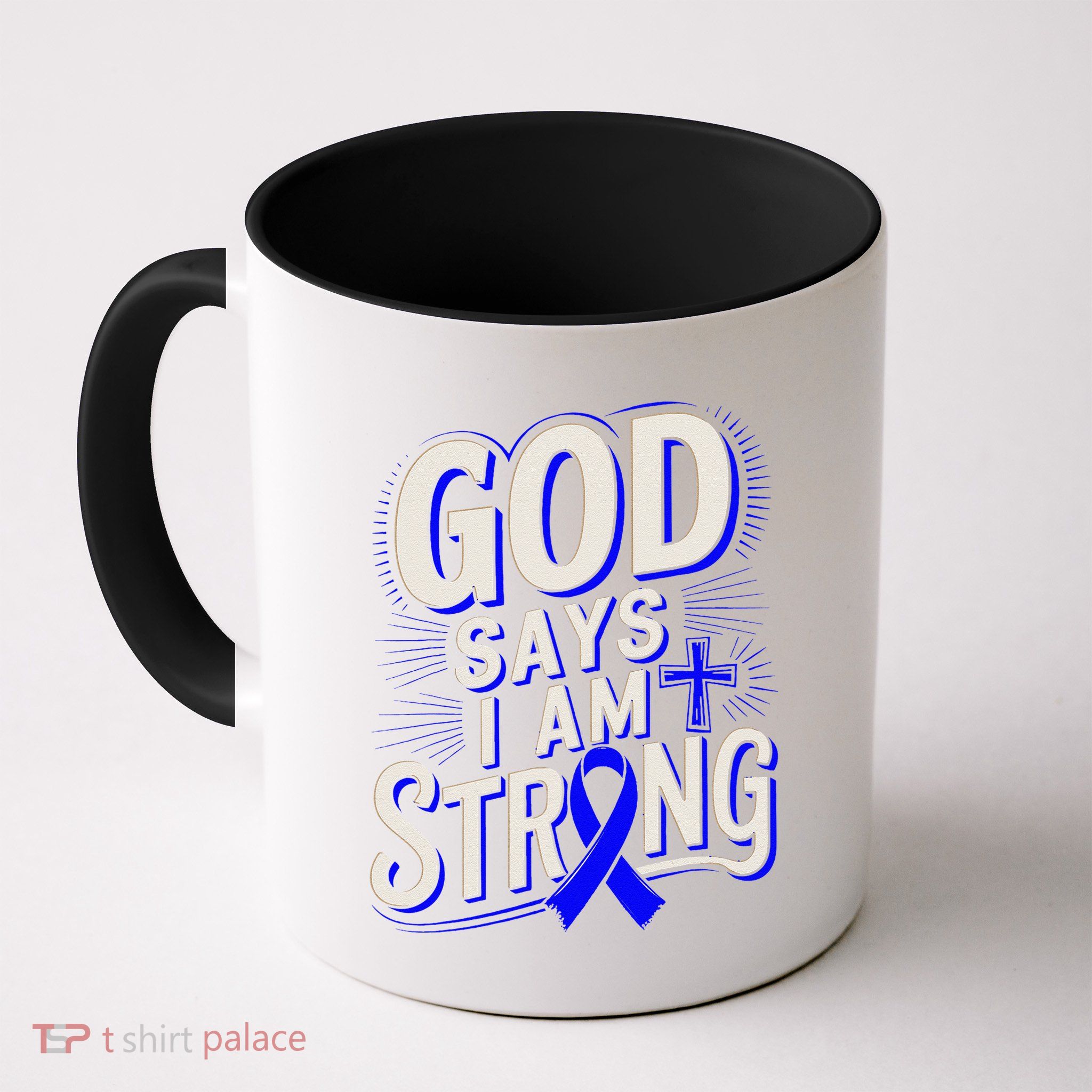 God Says IM Strong Survivor Juvenile Arthritis Awareness Mug