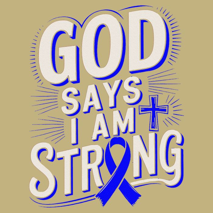 God Says IM Strong Survivor Juvenile Arthritis Awareness Cooling Performance Crew T-Shirt
