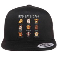 God Says I Am Cute Dogs Bible Verse Christian Flatbill Hat