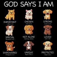 God Says I Am Cute Dogs Bible Verse Christian Flatbill Hat