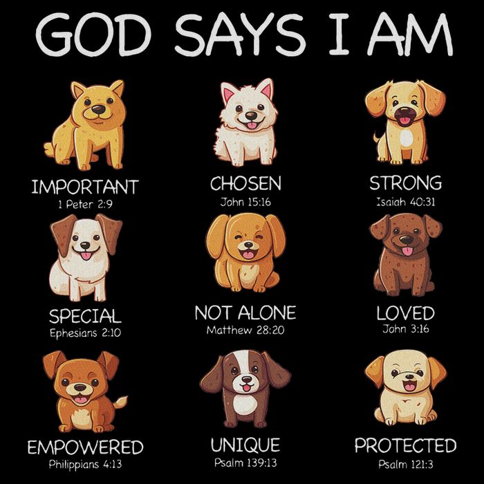 God Says I Am Cute Dogs Bible Verse Christian Flatbill Hat