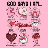 God Says I Am Valentine Funny Jesus Valentines Doggie Tank