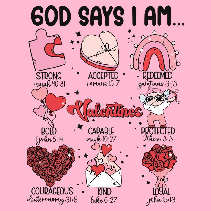 God Says I Am Valentine Funny Jesus Valentines Doggie Tank