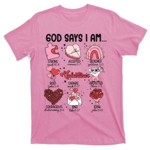 God Says I Am Valentine Funny Jesus Valentines T-Shirt