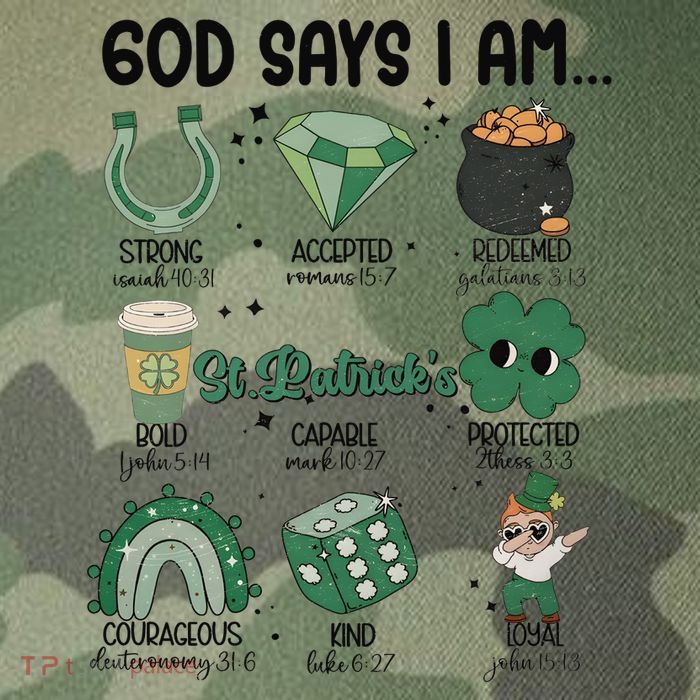 God Says I Am Retro St PatrickS Day Legacy Tie Dye Trucker Hat