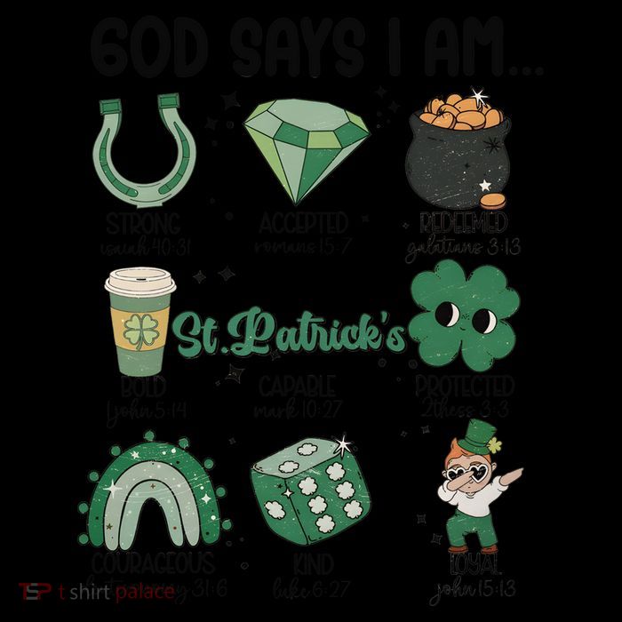 God Says I Am Retro St PatrickS Day Pom Pom 12in Knit Beanie