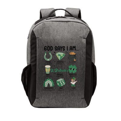 God Says I Am Retro St PatrickS Day Vector Backpack