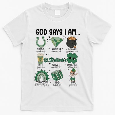 God Says I Am Retro St PatrickS Day T-Shirt