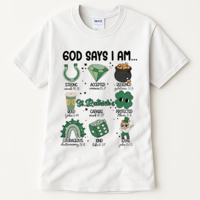 God Says I Am Retro St PatrickS Day Tall T-Shirt