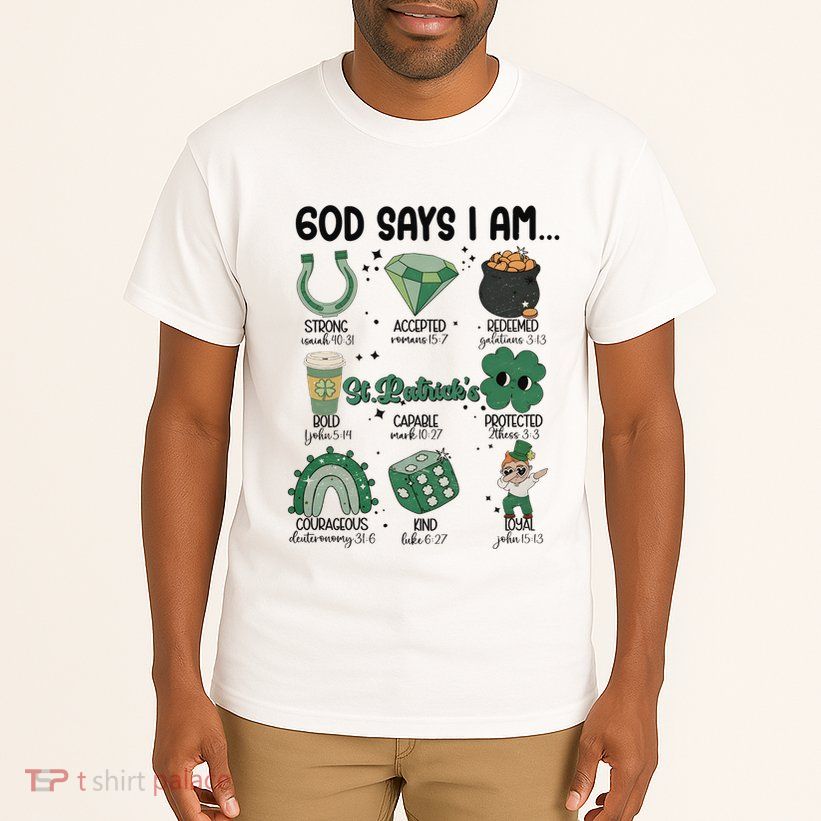 God Says I Am Retro St PatrickS Day Tall T-Shirt