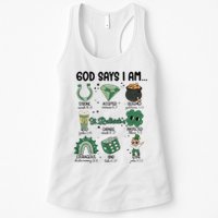 God Says I Am Retro St PatrickS Day Womens Tank Top
