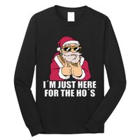 Gangsta Santa Im just here for the Hos Cool Xmas Christmas Long Sleeve Shirt